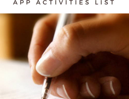 How to Write Your Common App Activities List