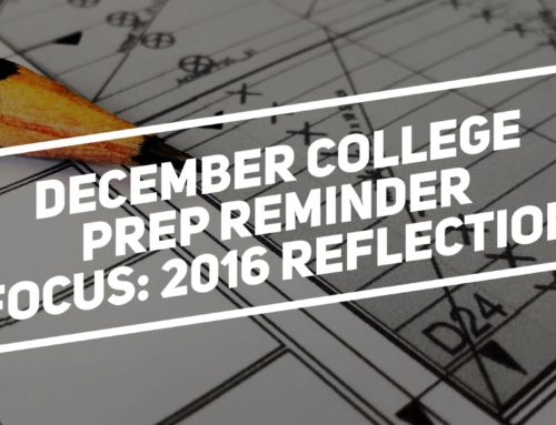 December College Prep Reminder