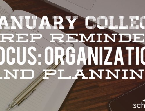 ​January College Prep Reminder