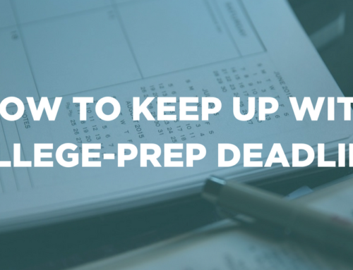 How to keep up with college-prep deadlines