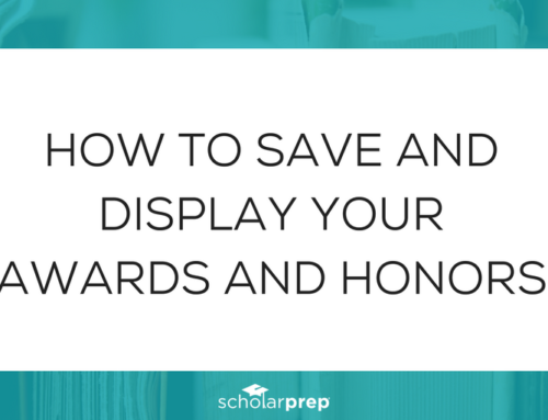 How to save and display your awards and honors